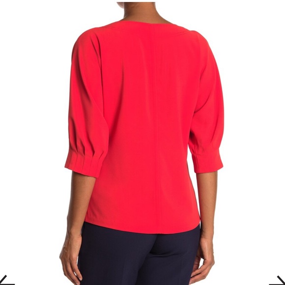 Trina Turk NWT Sussuro Split Neck top - Picture 2 of 5